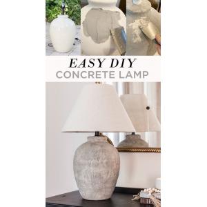 Lámpara de hormigón DIY