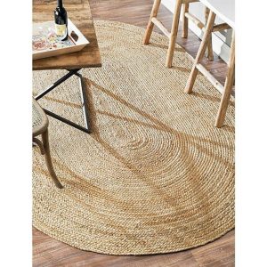 Alfombra yute Yute Ovalada marrón natural