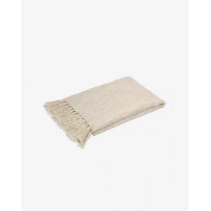 Manta beige - rústico - tejido - seila