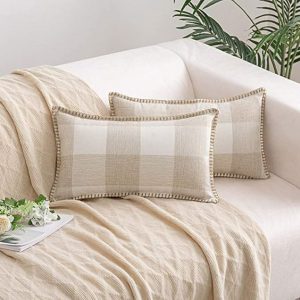 Pack de 2 Fundas de Cojines de Cuadros de Cuadros de Búfalo