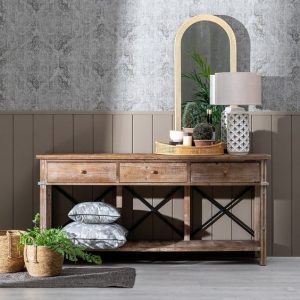 Consola Recibidor Madera Natural 180