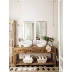 Papel pintado, beige, madera y mezcla de estilos en una reforma de Hoc Volo