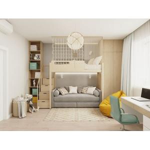 Dormitorio para niños pastel