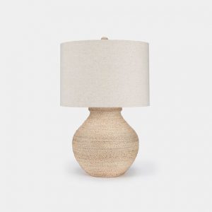 Lámpara mesa de palma