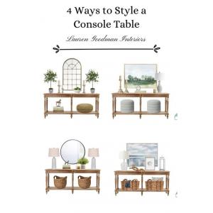 Cómo diseñar una mesa de consola | Ideas de decoración de entrada | Estilo de hogar asequible