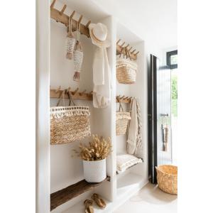 Recibidor bolsa de playa con borlas