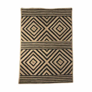 JUTE RUG | NATURAL/BLACK