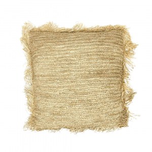 RAFFIA CUSHION COVER | FRINGE 60X60CM