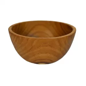 TEAK WOODEN BOWL | 12X6CM